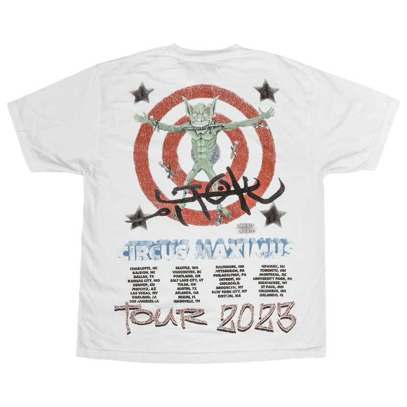Travis Scott Utopia Circus Maximus '23 Tour III Tee White