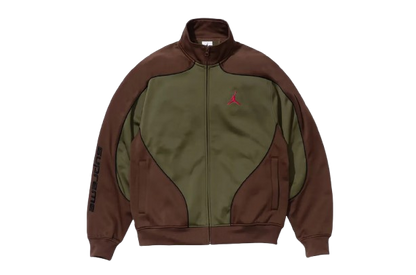 Jordan x Supreme Trickot Track Jacket Olive