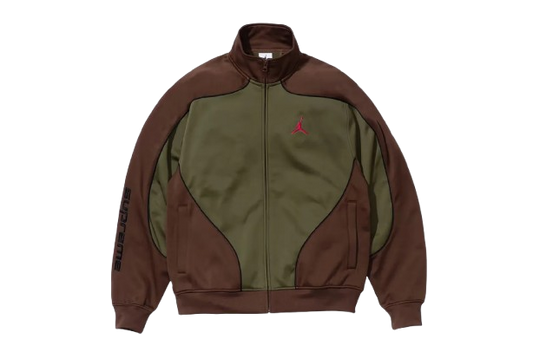 Jordan x Supreme Trickot Track Jacket Olive
