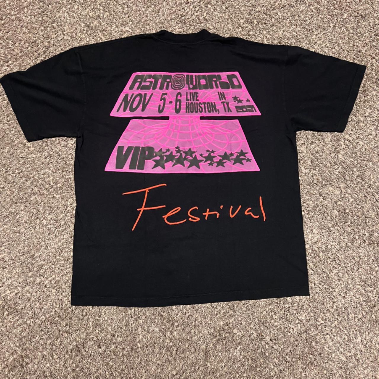 Astroworld 2021 VIP Tee From Houston, Tx Nov 5-6 (From the tragedy)