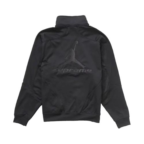 Jordan x Supreme Trickot Track Jacket Black