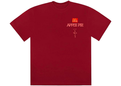 Travis Scott Cactus Jack x McDonalds Apple Pie tee red