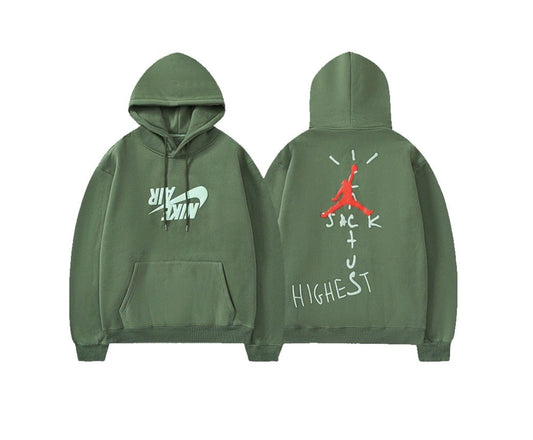 Travis Scott Jordan Cactus Jack Highest Hoodie Olive